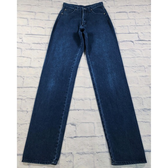 Wrangler Silverlake Jeans WOMENS 3 /4 X36 High Waisted Bareback MADE USA VTG 90s - Picture 1 of 13